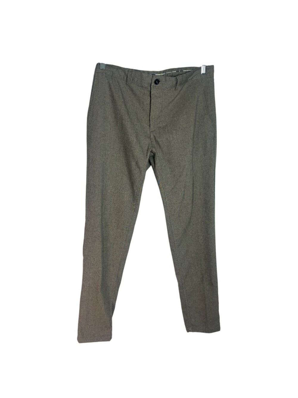 ZARA MAN Gray Slim Textured Chino Dress Pants Mens Size 42